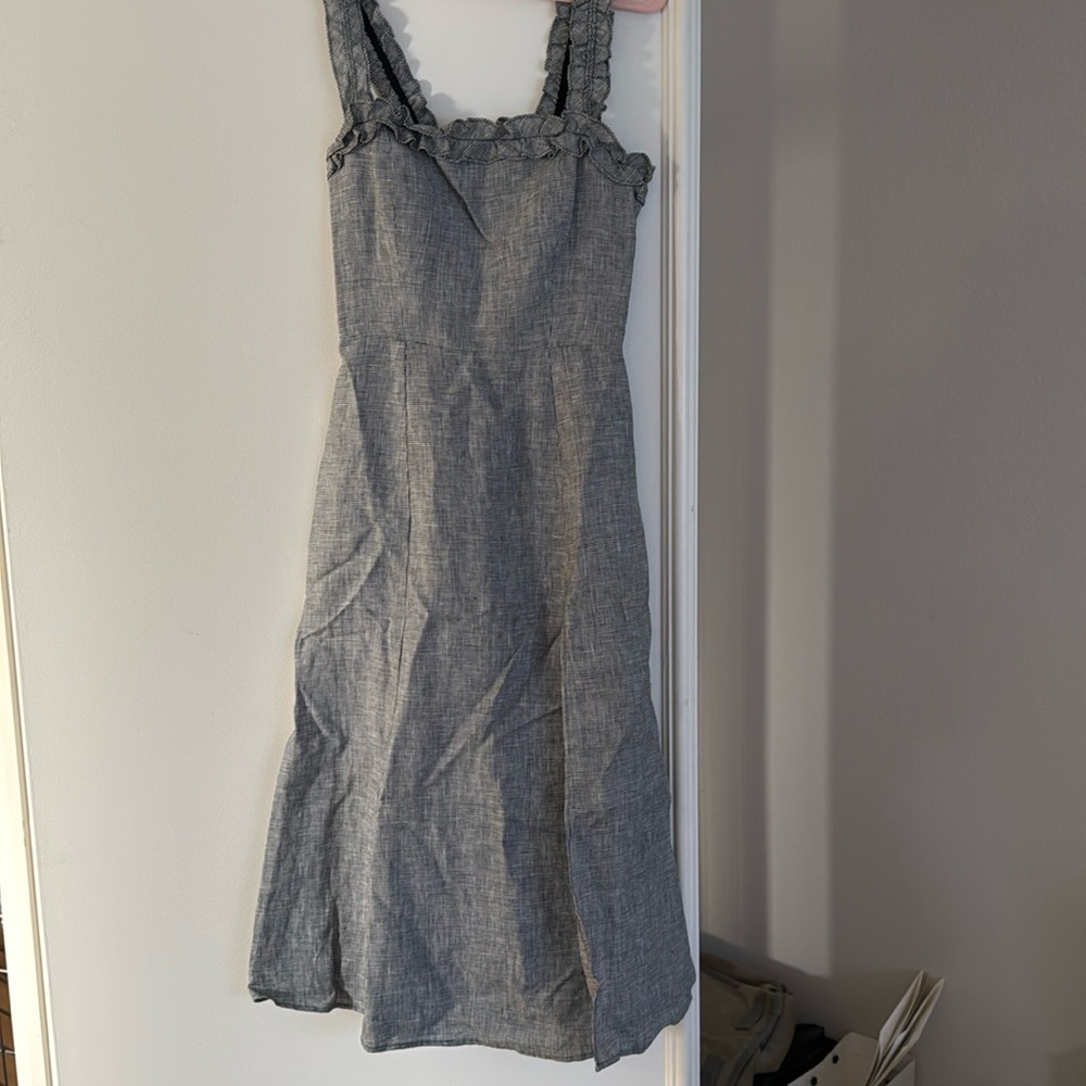 Reformation linen midi dress